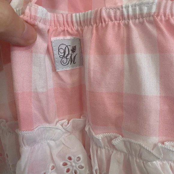 NWT Darling Mae Gingham Ruffle Butt Bubble Romper - Picture 5 of 8